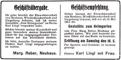 Gasthaus "Zum Heimgarten"